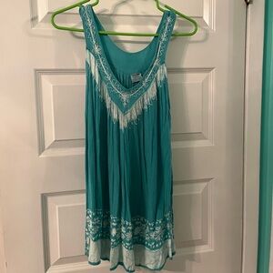 Japna turquoise bohemian Brazilian tunic tank top-must be bundled!